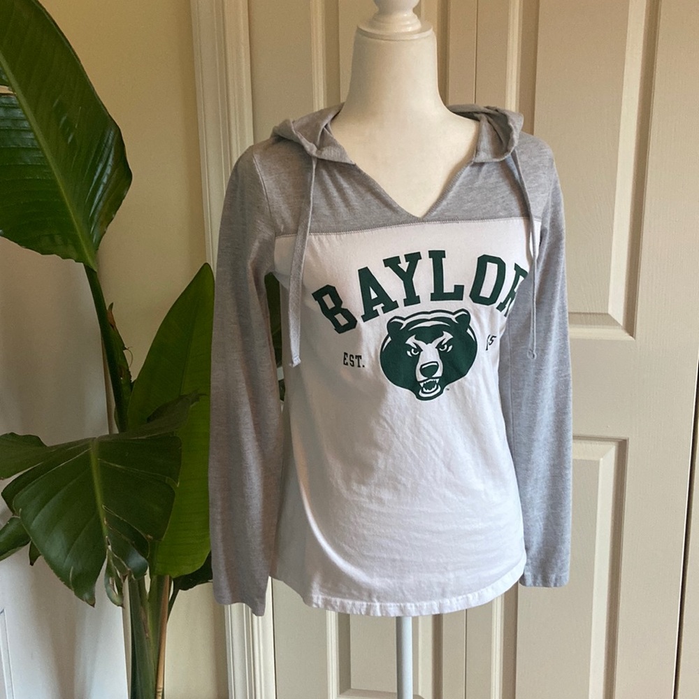 Baylor Bears women’s hooded long-sleeve shirt pullover, medium
